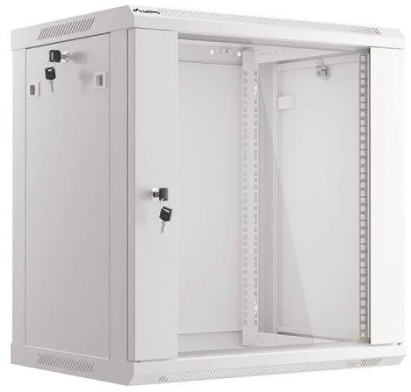 LANBERG WF01-6412-10S sieninis stovas 19 colių išmontuojamas plokščias paketas 12U/600x450mm pilka