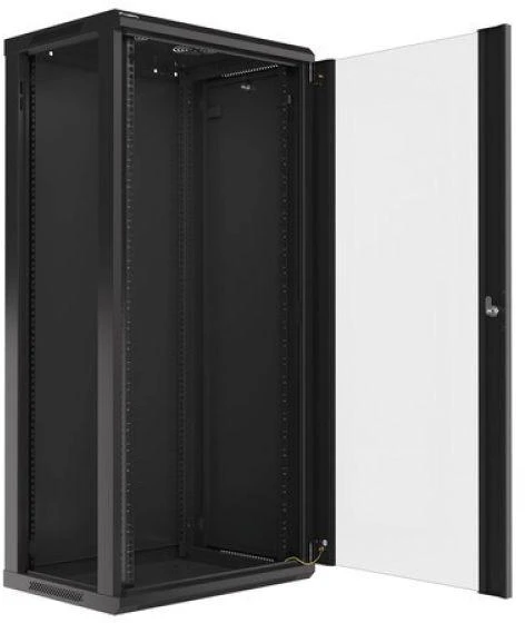 LANBERG WF01-6427-10B sieninis stovas 19 colių išmontuojamas plokščias paketas 27U/600x450mm juodas