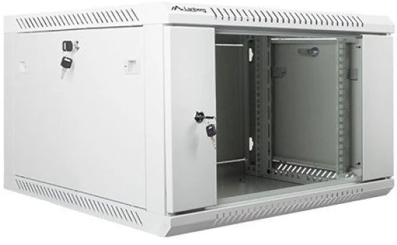 LANBERG WF01-6606-10S sieninis stovas 19 colių išmontuojamas plokščias paketas 6U/600x600mm pilka