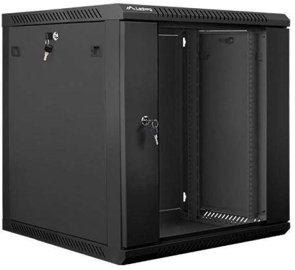 LANBERG WF01-6612-10B sieninis stovas 19 colių išmontuojamas plokščias paketas 12U/600x600mm juodas