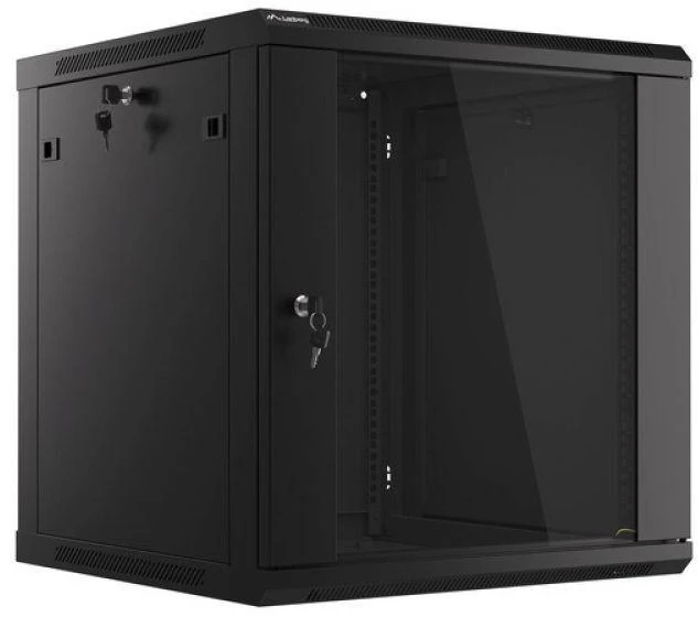 LANBERG WF01-6612-10B sieninis stovas 19 colių išmontuojamas plokščias paketas 12U/600x600mm juodas