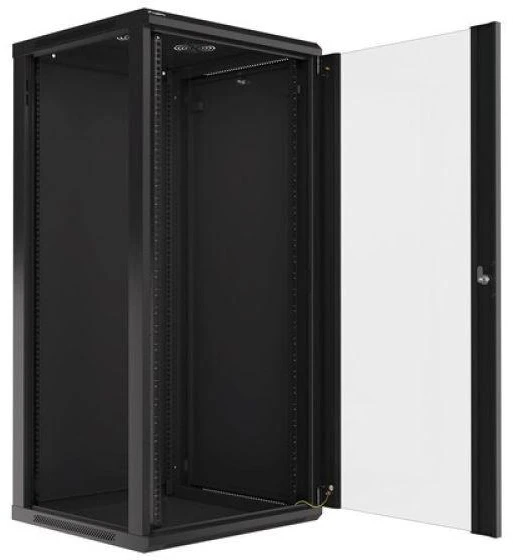 LANBERG WF01-6627-10B sieninis stovas 19 colių išmontuojamas plokščias paketas 27U/600x600mm juodas