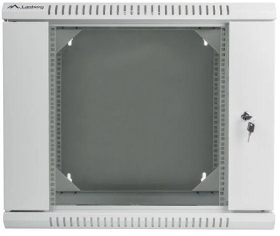 LANBERG WF02-6609-10S sieninis dvigubos sekcijų stelažas 19 colių plokščias paketas 9U/600x600mm pilkas