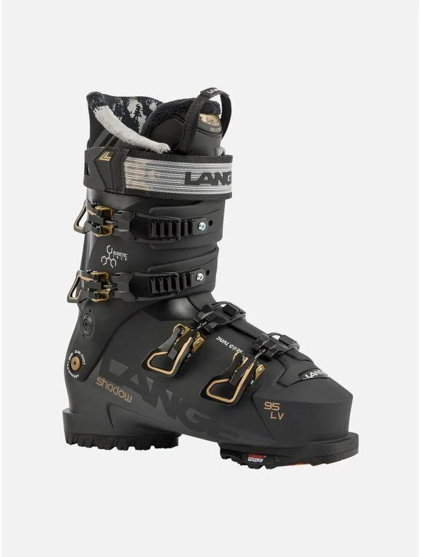 LANGE Shadow 95 Moteriški Mažo Tūrio (LV) GripWalk (Gw) Slidinėjimo Batai (Juodi)