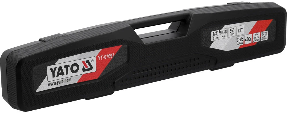 Yato Lango tipo dinamometrinis raktas, 1/2", 50–330 Nm (YT-07697)