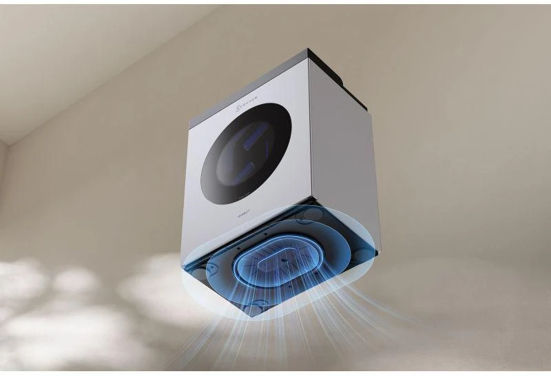 Langų valymo robotas Ecovacs WINBOT W3 OMNI, Baltas/sidabrinis