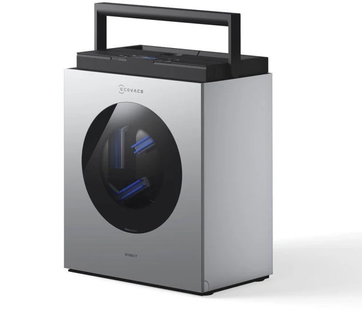 Langų valymo robotas Ecovacs WINBOT W3 OMNI, Baltas/sidabrinis