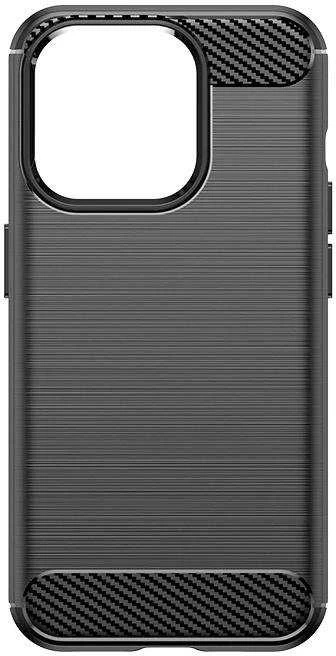 Hurtel Flexible carbon pattern case Apple iPhone 15 Pro Carbon dėklas – dėklas telefonui juodos spalvos