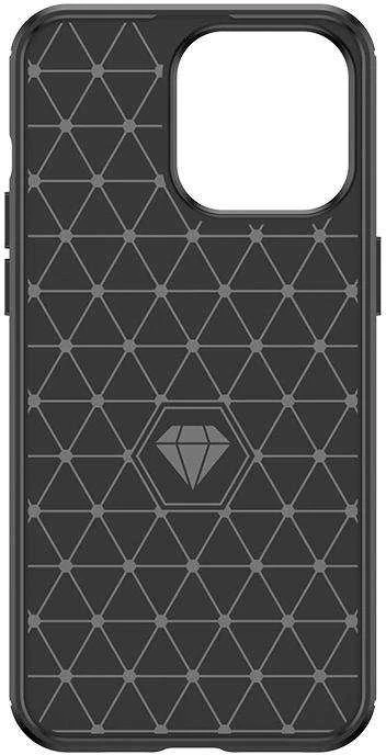 Hurtel Flexible carbon pattern Apple iPhone 15 Pro Max Carbon – dėklas telefonui juodos spalvos