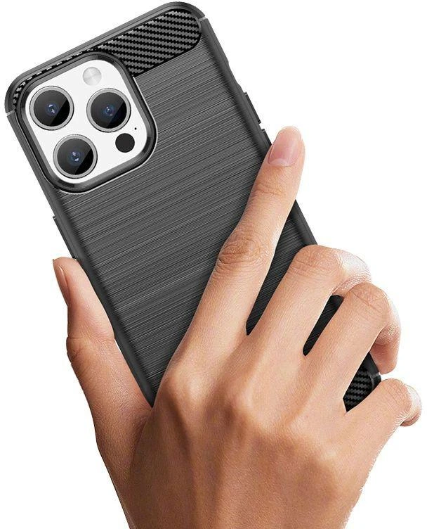 Hurtel Flexible carbon pattern Apple iPhone 15 Pro Max Carbon – dėklas telefonui mėlynos spalvos