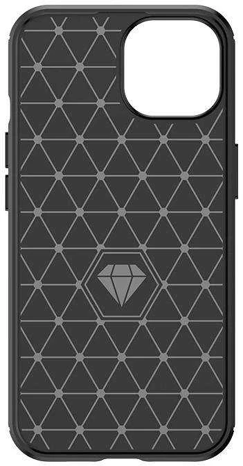 Hurtel Flexible Carbon carbon pattern Apple iPhone 15 – dėklas telefonui mėlynos spalvos