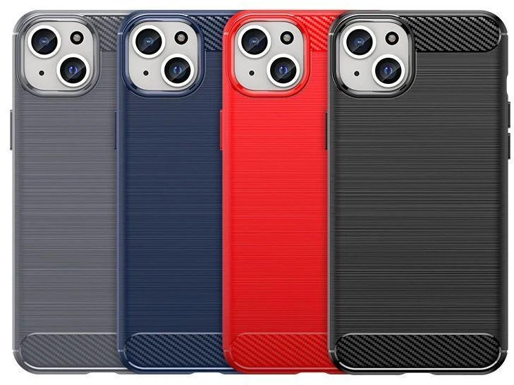 Hurtel Flexible carbon pattern case Apple iPhone 15 Plus Carbon dėklas – dėklas telefonui juodos spalvos