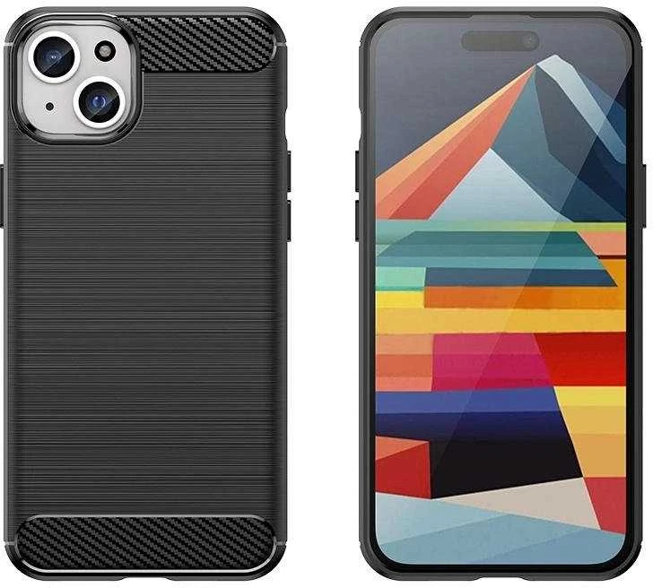 Hurtel Flexible carbon pattern Apple iPhone 15 Plus Carbon – dėklas telefonui mėlynos spalvos
