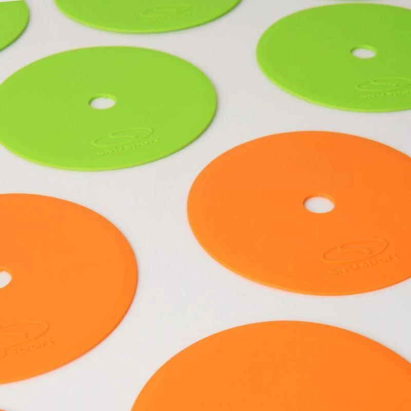 Lankstūs lauko žymekliai - apvalūs 15 cm - 6x žali, 6x oranžiniai SMJ sport ZPO-OG
