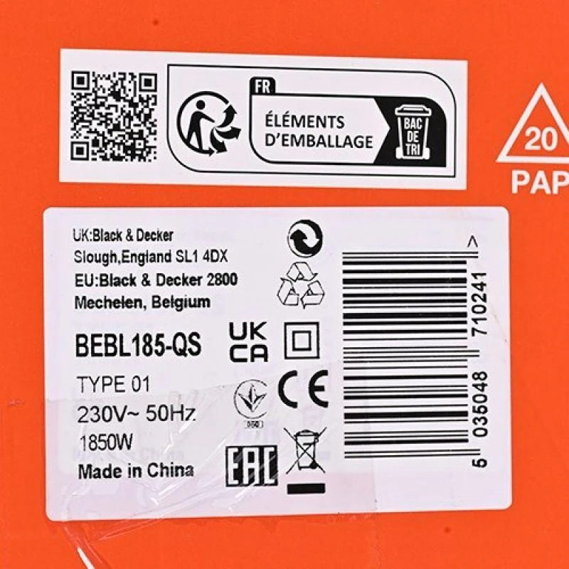 Lapų pūstuvas Black & Decker BEBL185-QS