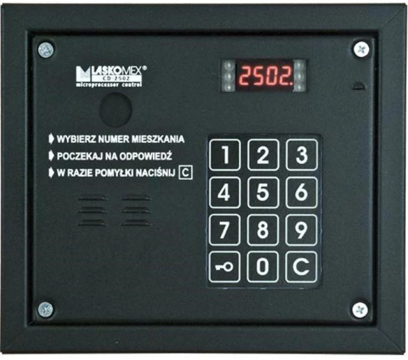 Carruzzo Laskomex CP-2503R juodas Garso skydelis su RFID raktų skaitytuvu