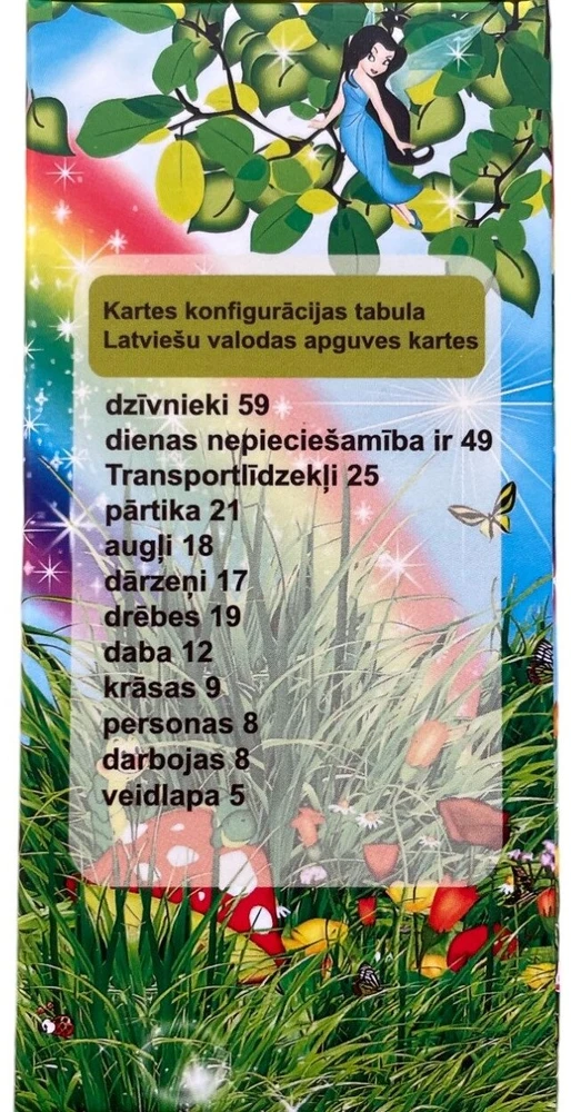 Latviškos lavinamosios kortelės mokomajam aparatui Geras Žaislas