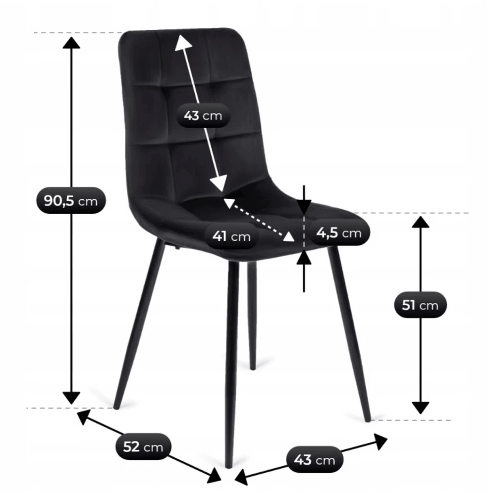 Lauko baldų komplektas Mebel Elite Valgomojo stalo ir 4 kėdžių komplektas, išskleidžiamas, 100–250 cm, riešuto ir juodos spalvos