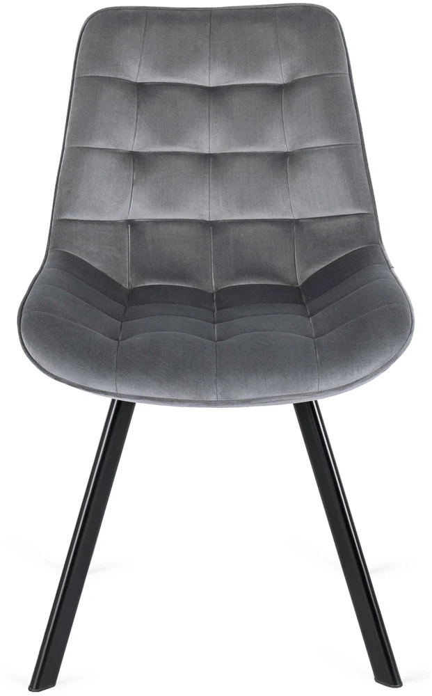 Lauko baldų komplektas Mebel Elite Stalo ir 4 kėdžių komplektas CLARK ir RICK, 120–160 cm, juodas ir pilkas