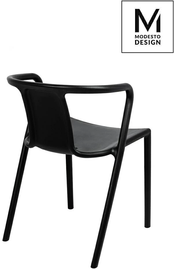 Lauko baldų komplektas Lauko kėdė AIR, juoda, plastikinė