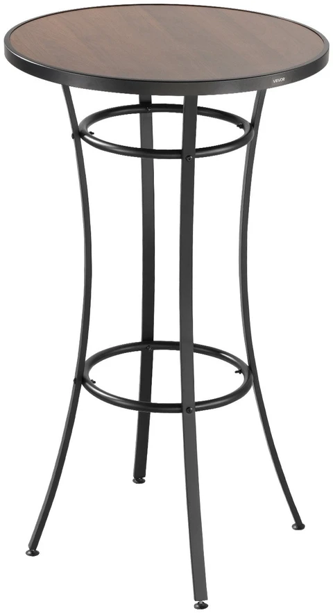 VEVOR lauko apvalus baro stalas, 60 cm aukščio