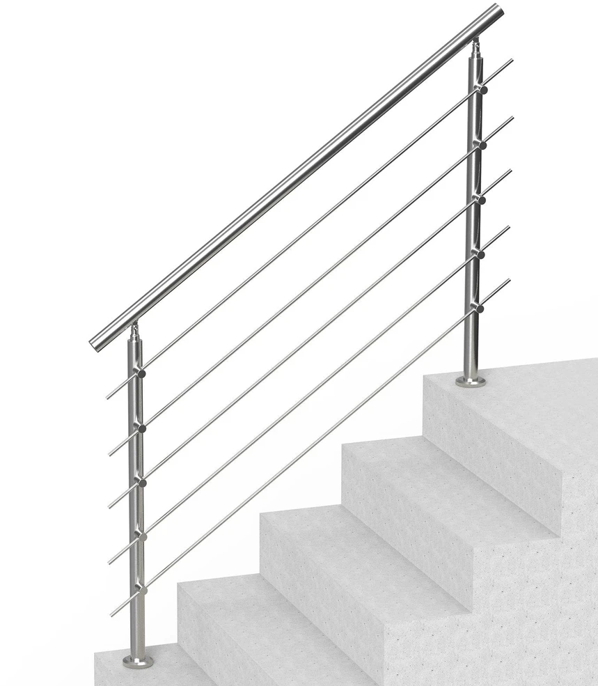 VEVOR 59 cm laiptų turėklai su 5 skersiniais