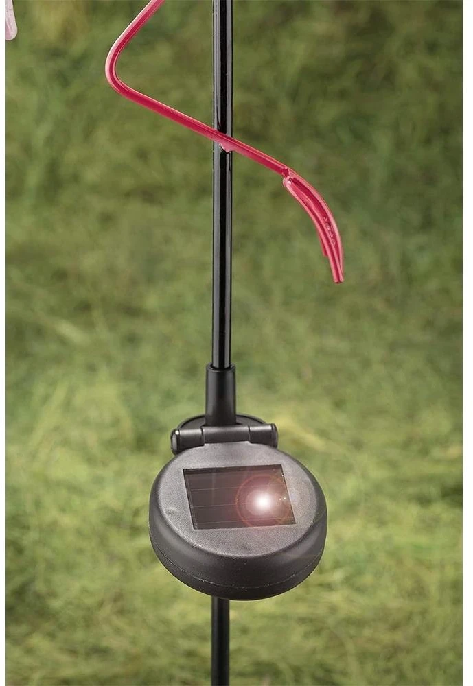 lauko LED lempa „Flamingo“ su saulės baterija (80 cm)