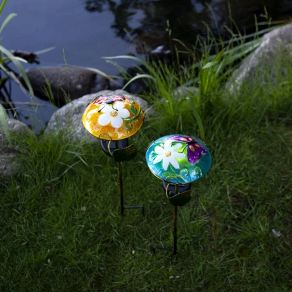 Lauko LED lempa „Salona“ su saulės baterija (44 cm)