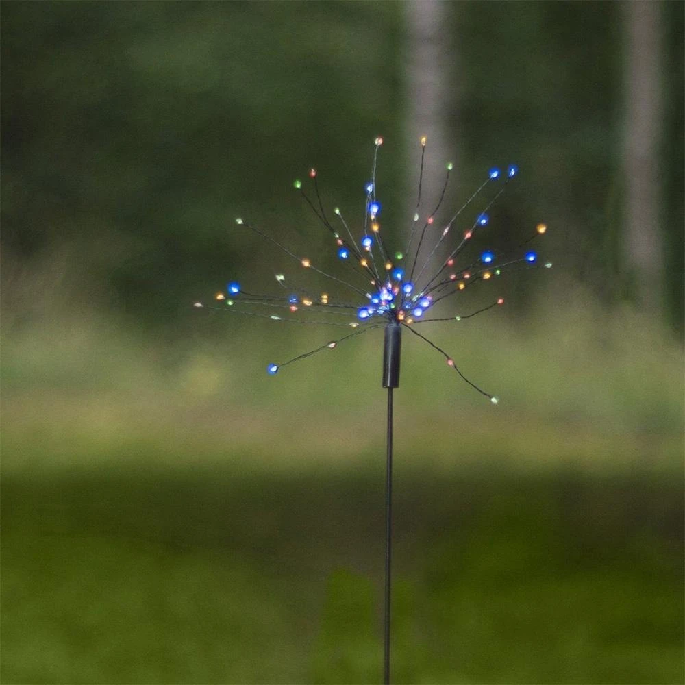 Lauko LED lemputė „Firework“ su saulės baterija (100 cm)