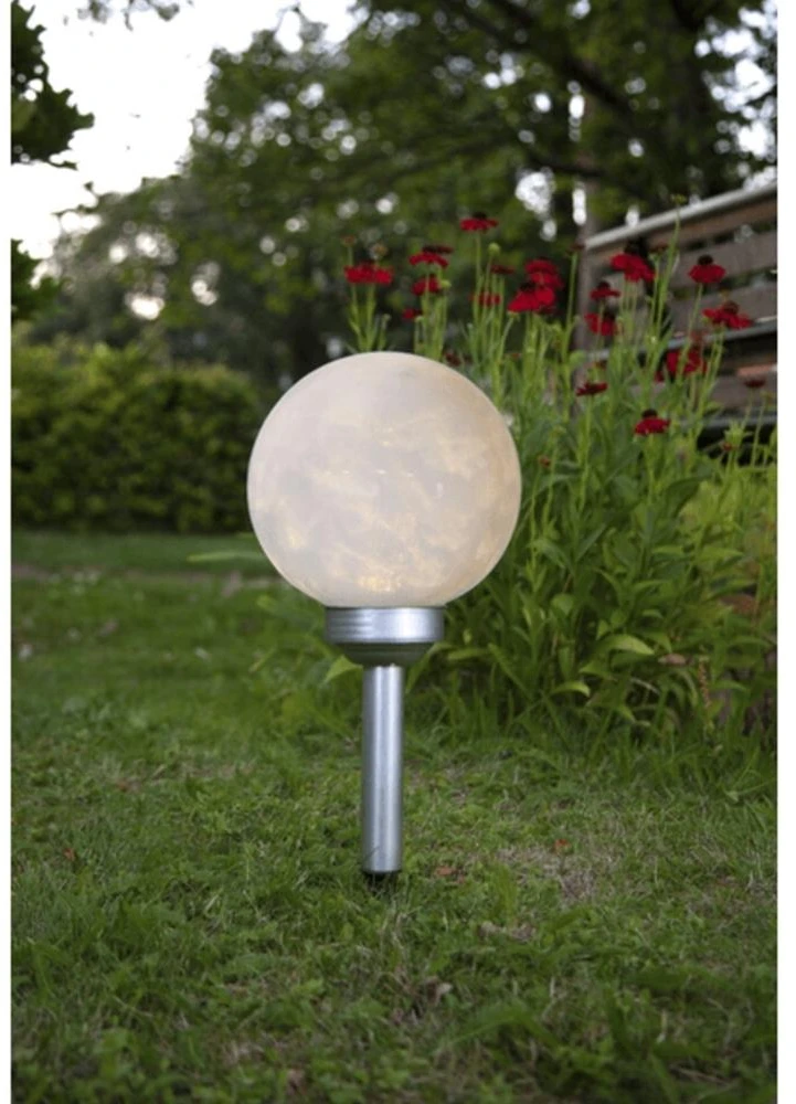 Lauko LED sodo lempa „Luna“ su saulės baterija (37 cm)