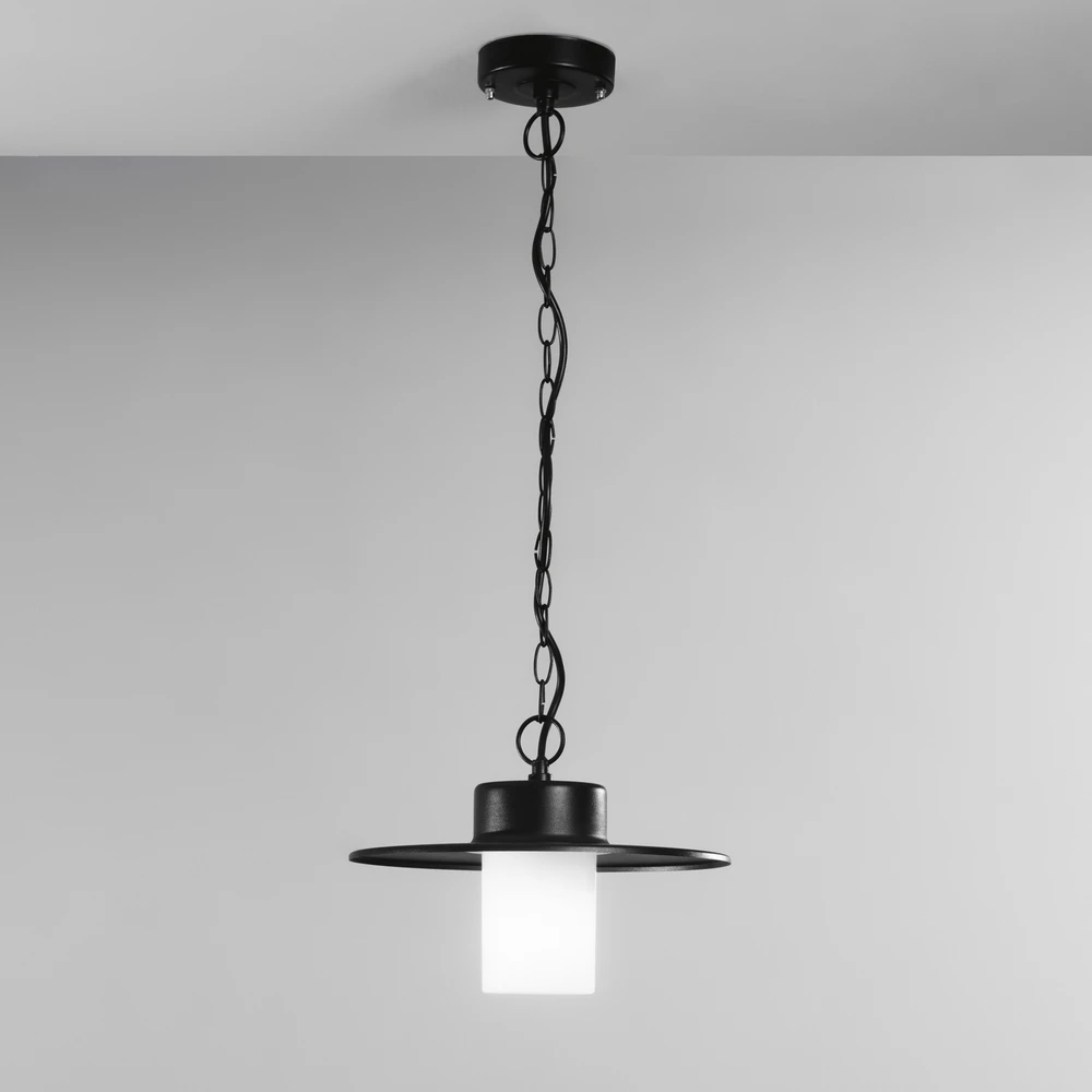Lauko pakabinamas šviestuvas YORK, juodas, 1xE27, IP44
