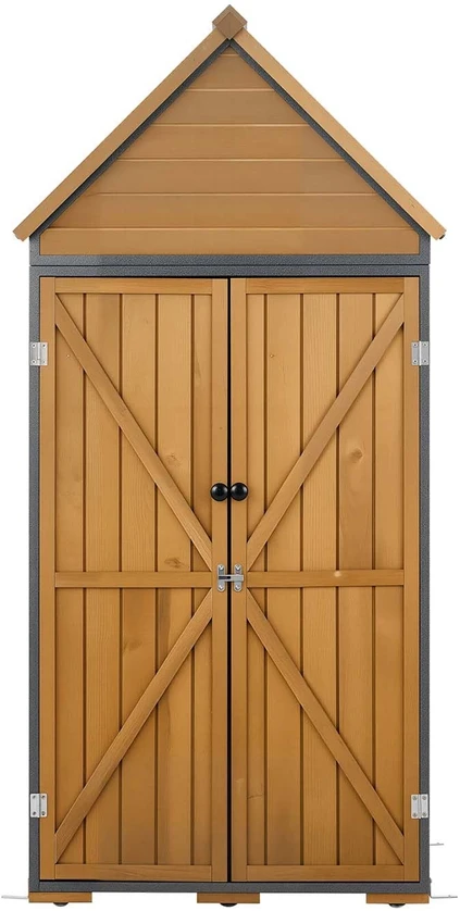 Lauko sandėliukas VEVOR SC-04, 112 x 170 cm