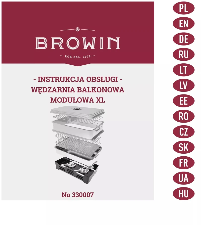 Browin Lauko stalo rūkykla XL