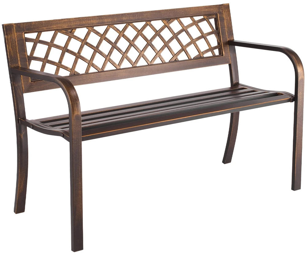 VEVOR lauko suoliukas 116 cm metalinis rėmas