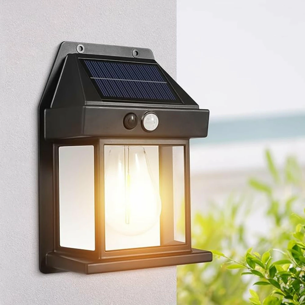 Creativehome Saulės energija maitinamas LED sieninis šviestuvas su judesio jutikliu