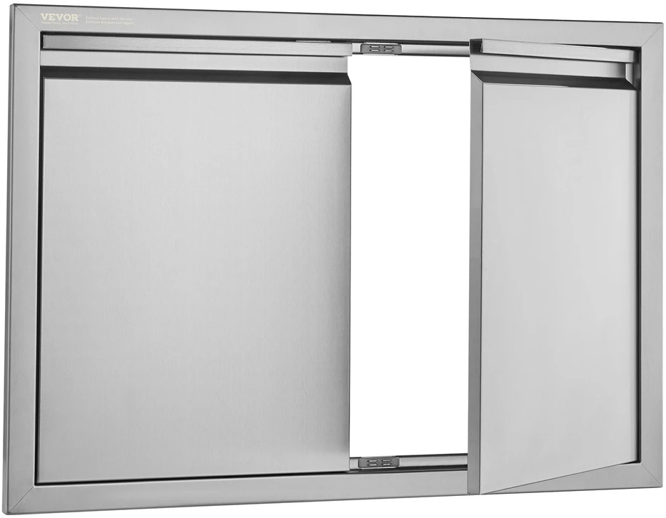 VEVOR BBQ prieigos durys 762x532 mm iš nerūdijančio plieno