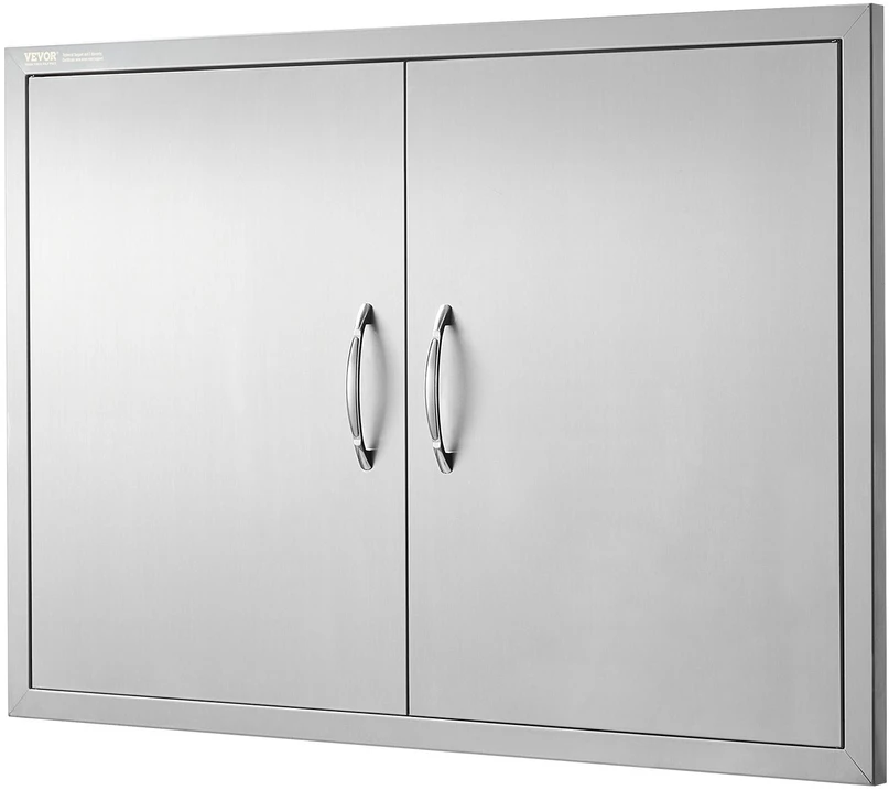 VEVOR 990x660 mm lauko virtuvės durys iš nerūdijančio plieno