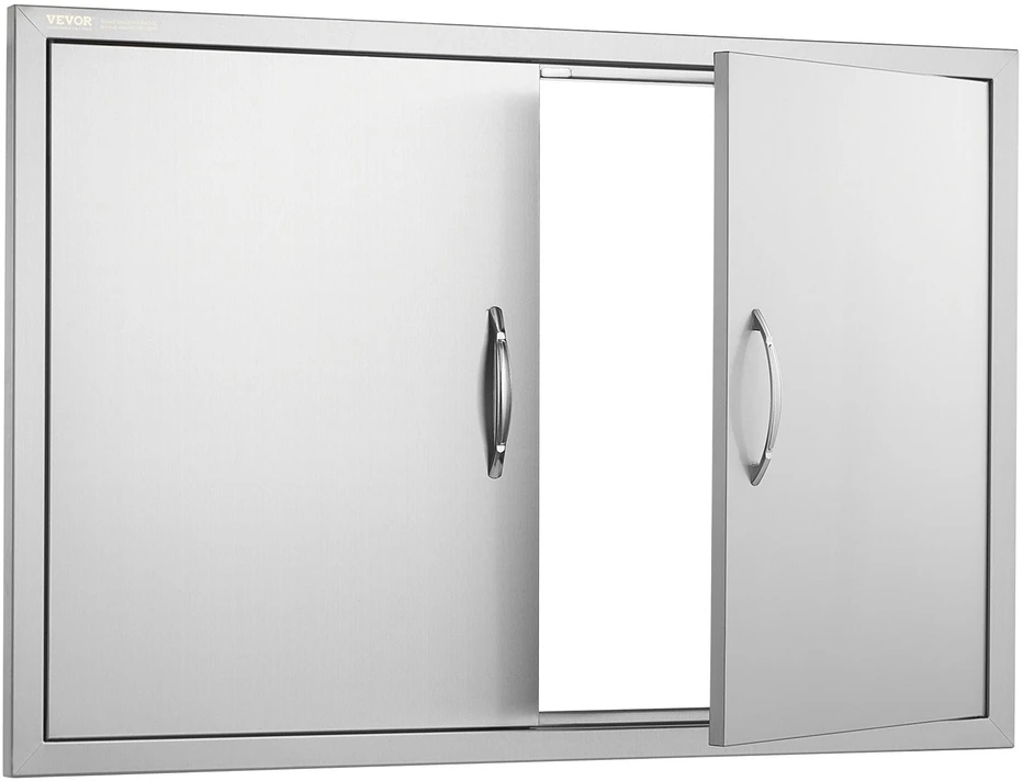 VEVOR 990x660 mm lauko virtuvės durys iš nerūdijančio plieno