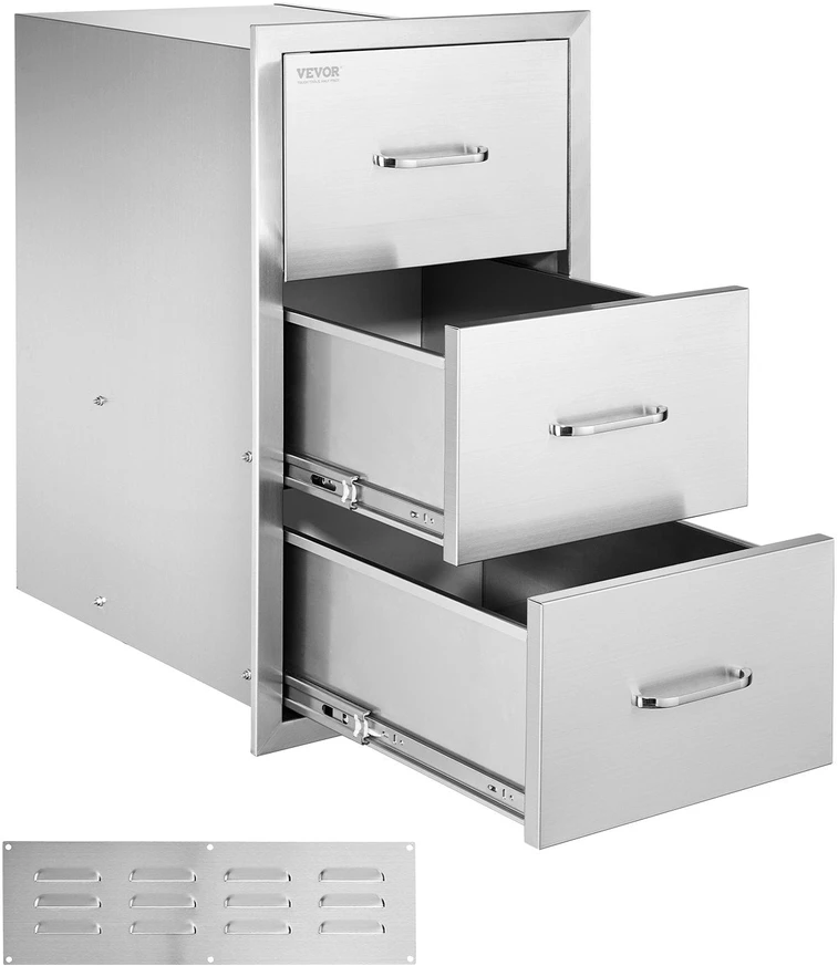 VEVOR lauko virtuvės stalčių blokas 18.5x22.5x22.5 cm
