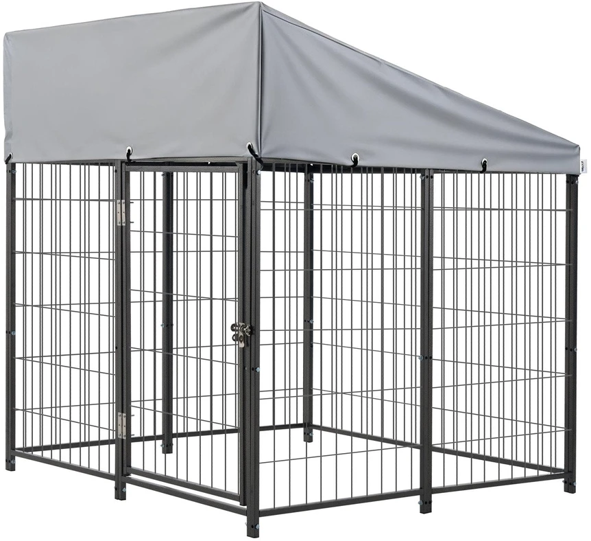 Lauko voljeras šunims VEVOR SKU2025001, 1,12 x 1,15 x 1,25 m