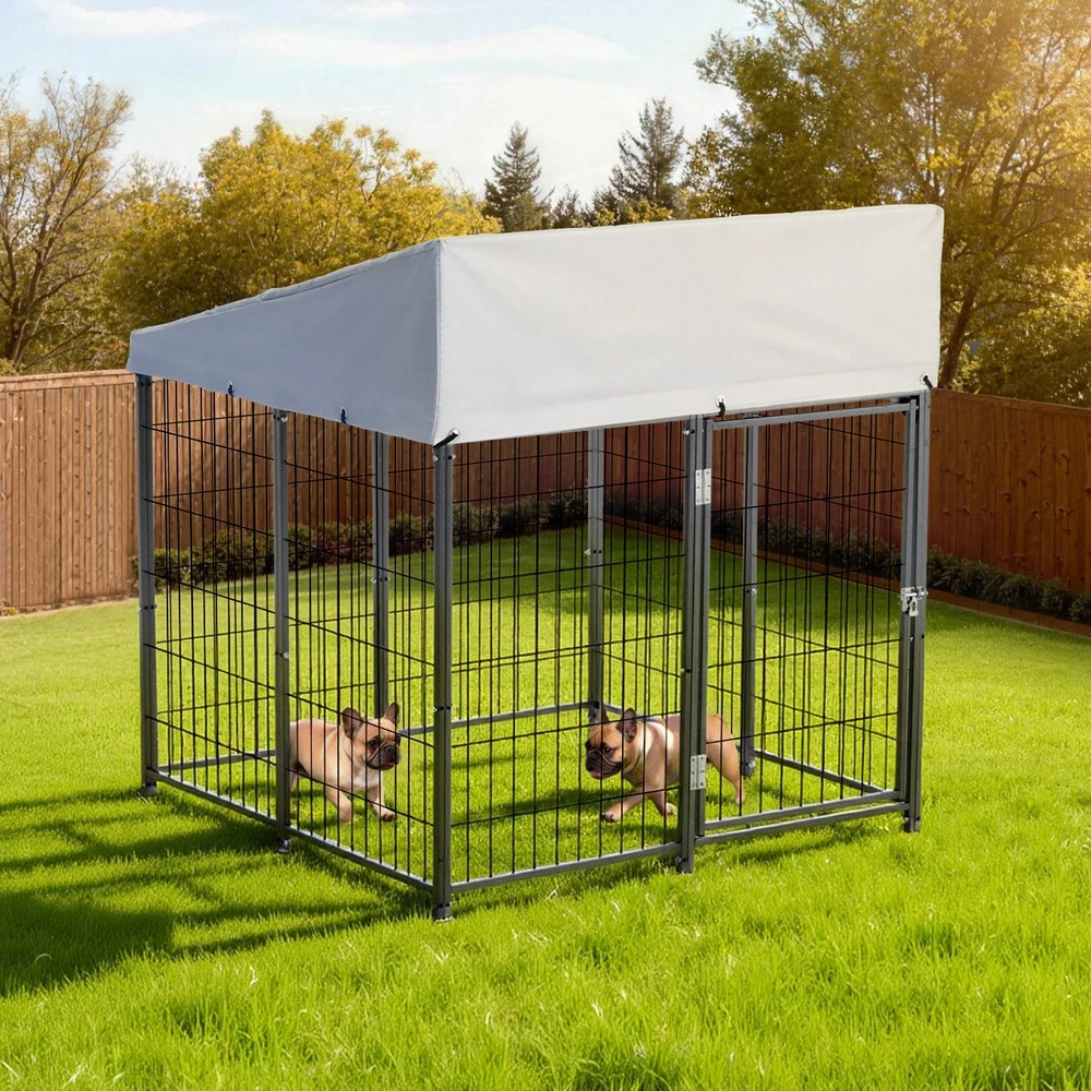 Lauko voljeras šunims VEVOR SKU2025001, 1,12 x 1,15 x 1,25 m