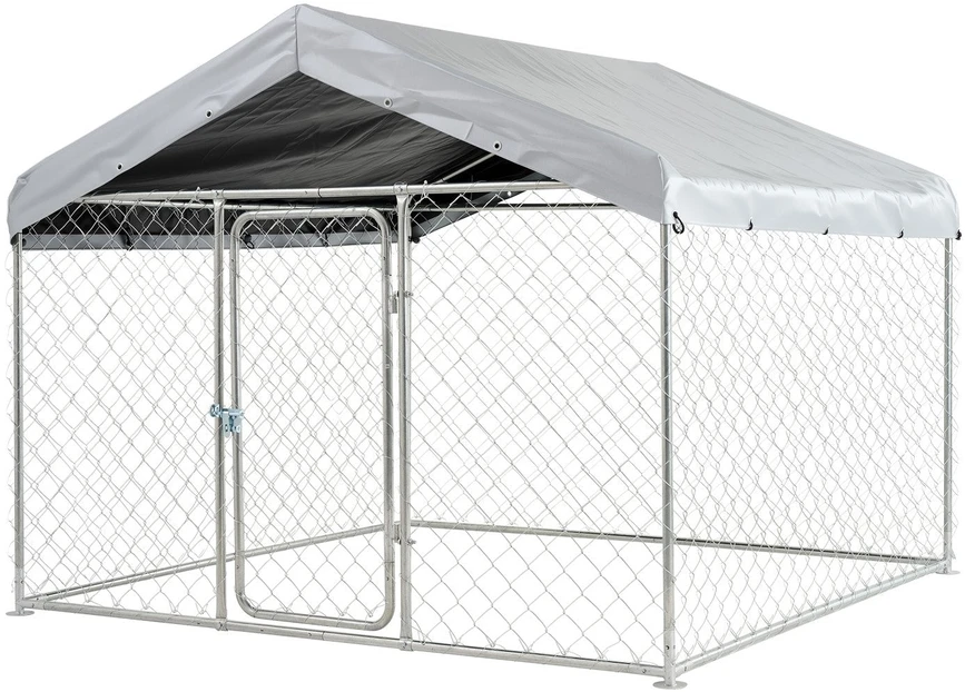 Lauko voljeras šunims VEVOR SKU2025004, 2 x 2 x 1,6 m