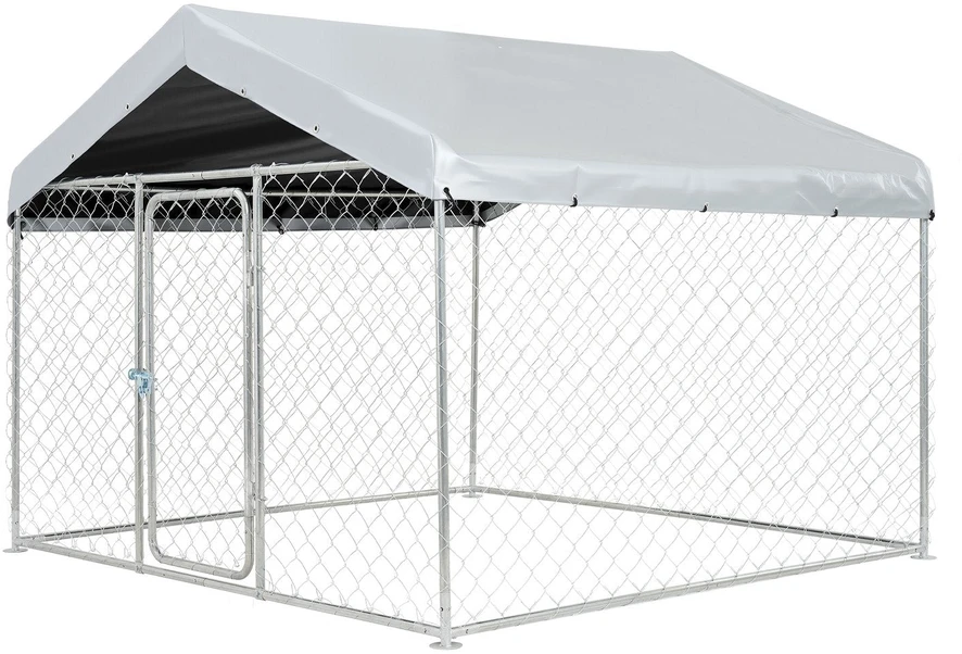 Lauko voljeras šunims VEVOR SKU2025004, 2 x 2 x 1,6 m