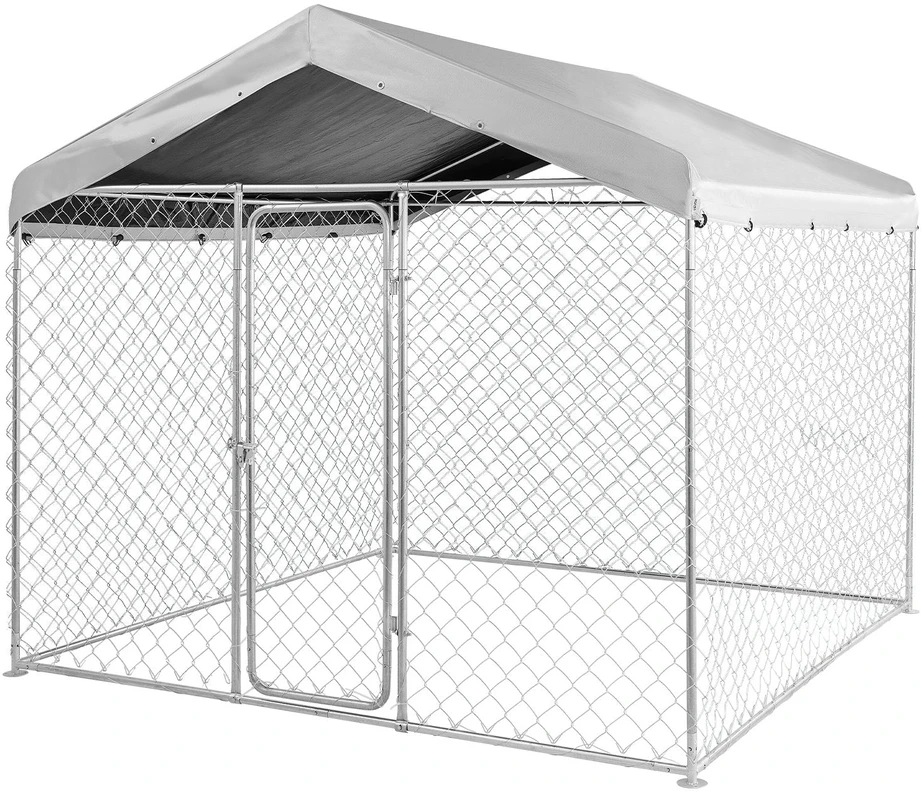 Lauko voljeras šunims VEVOR SKU2025005, 2,3 x 2,3 x 2,15 m
