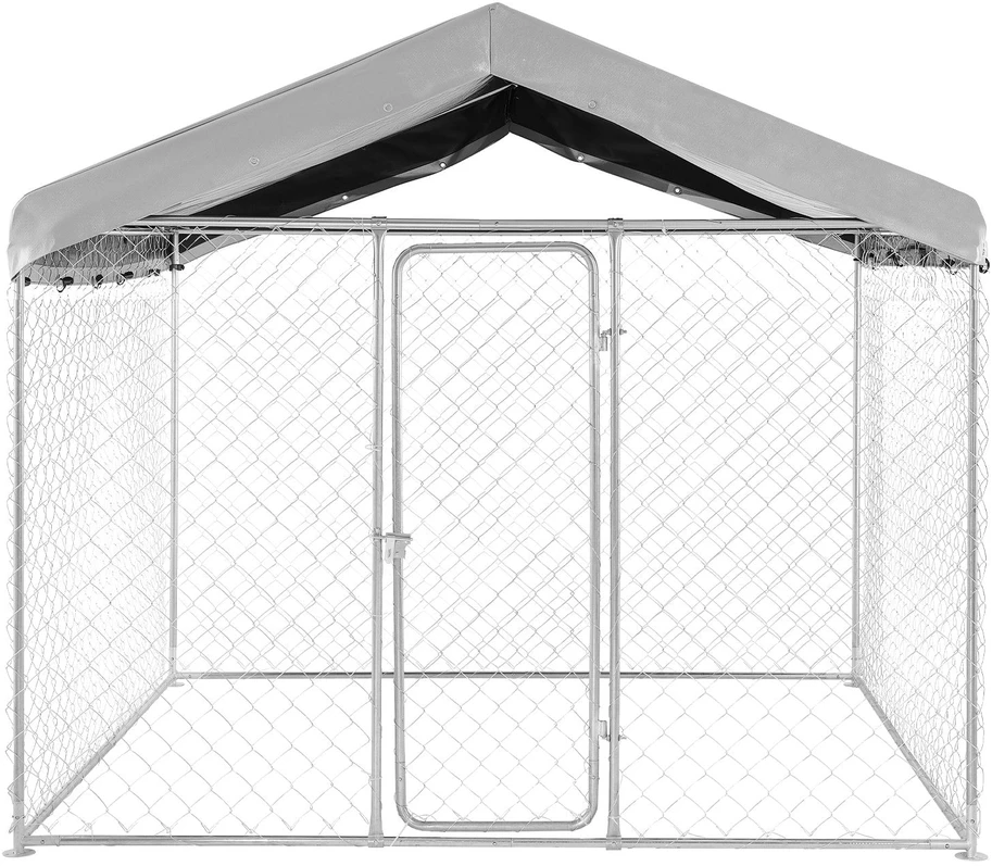 Lauko voljeras šunims VEVOR SKU2025005, 2,3 x 2,3 x 2,15 m