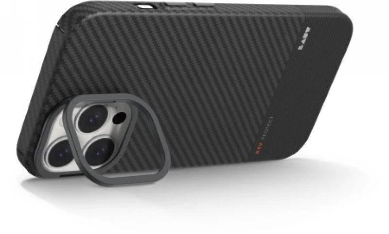 Laut KEV PROTECT Dupont Aramid Fiber dėklas skirtas Apple iPhone 16 Pro, Juodas