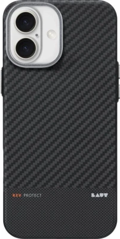 Dėklas LAUT Kev Protect case for iPhone 16 - juodas