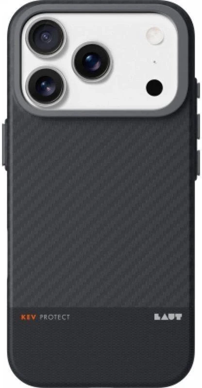 Dėklas Zagg Laut Kev Protect Apple iPhone 17 Pro Max, juodos spalvos