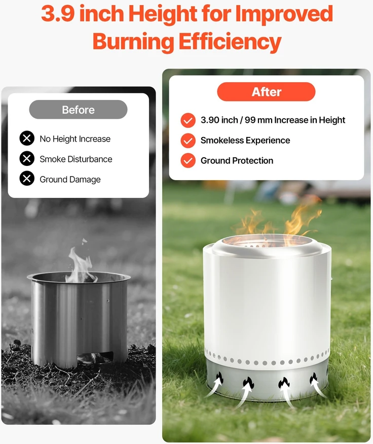 VEVOR ugniavietės stovas Solo Stove Bonfire