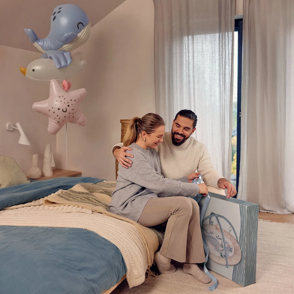 Lavinamasis kilimėlis su lankais Kinderkraft Cozyplay Nordic Breeze